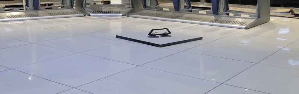 نمونه کف کاذب برای دیتاسنتر و مسیر دسترسی تأسیسات